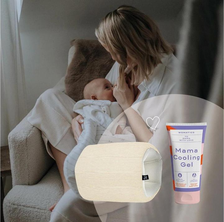 Immagine prodotto Womatics Gel rinfrescante per mamme + cuscino per allattamento Alvi 150 ml