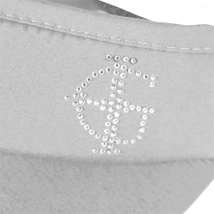 Actual product image Island Green Womens/Ladies Diamante Logo Golf Sun Visor (One size)