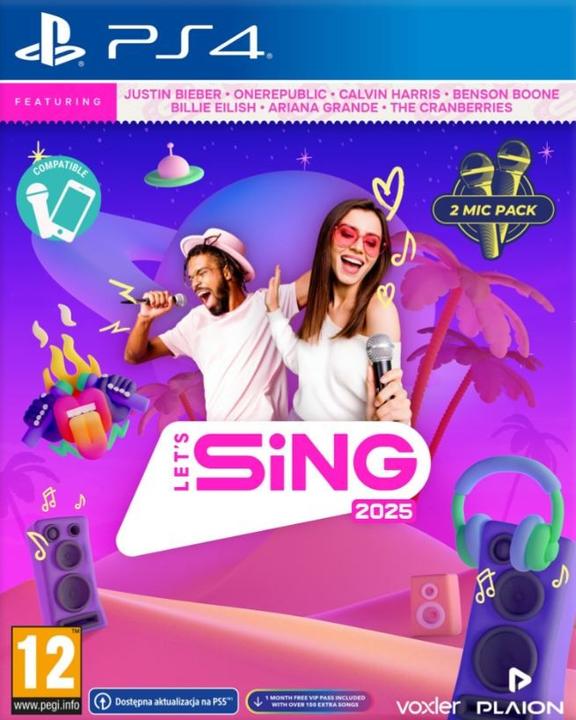 Actual product image Plaion Let's Sing 2025 International Version (+ 2 Mics) (PS4, EN)
