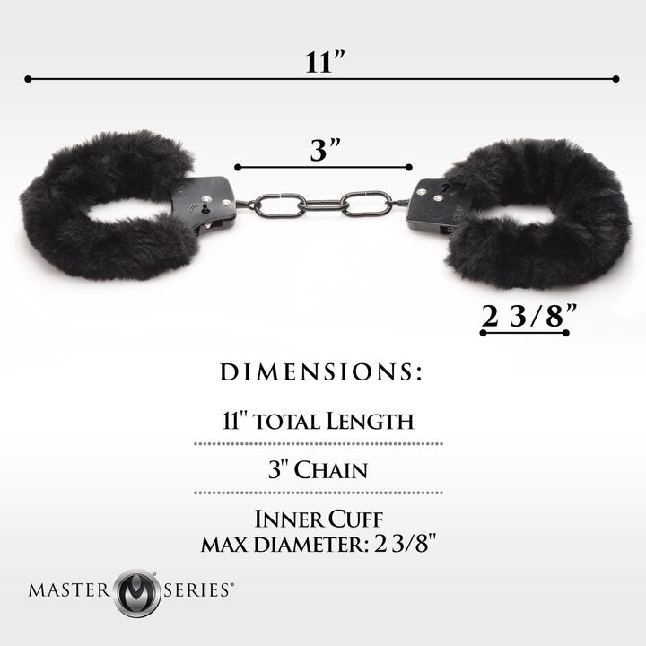 Image du produit Master Series Cuffed in Fur Furry Handcuffs (en fourrure)