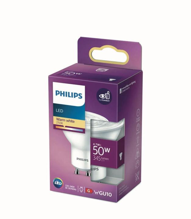 Actual product image Philips Spot (GU10, 4.70 W, 345 lm, 1 x, F)
