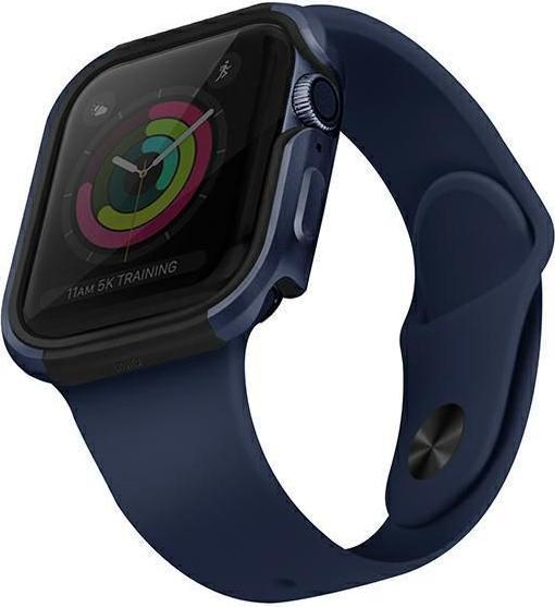 Uniq etui Valencia Apple Watch Series 4/5/6/SE 40mm. niebieski/atlantic blue