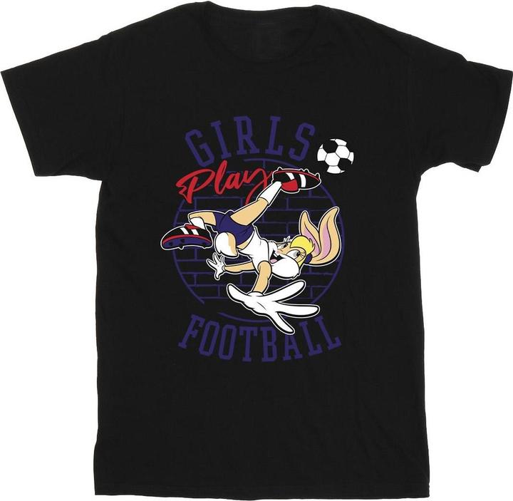 Looney Tunes Lola Bunny Girls Play Football TShirt (M)