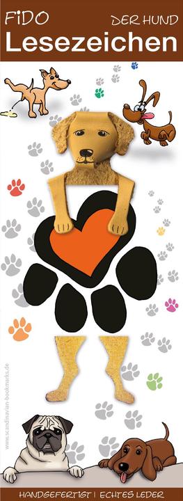 Image du produit Scandinavian Bookmarks Marque-page Chien beige, patte
