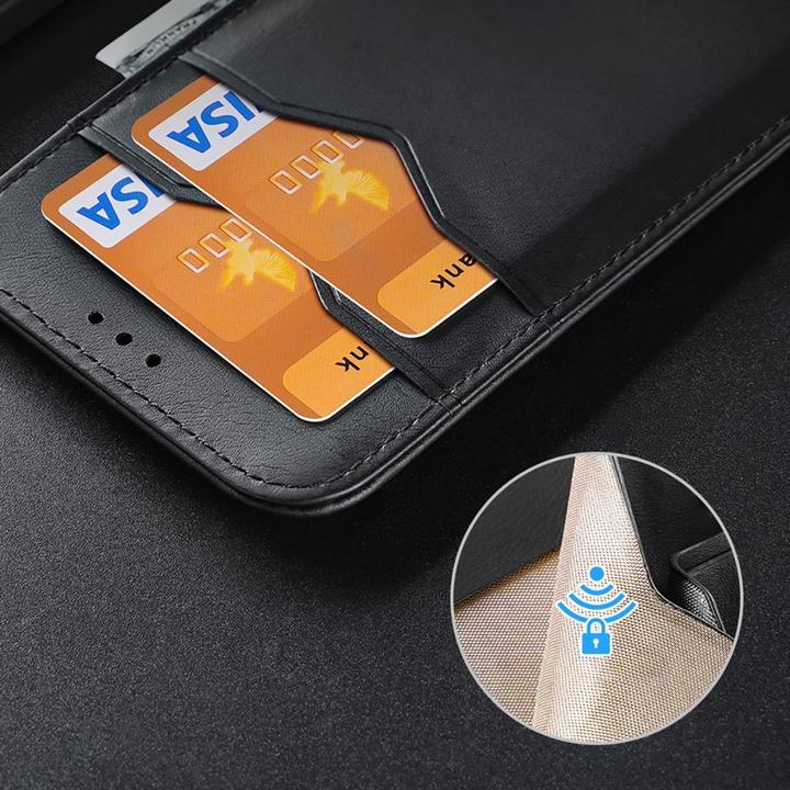 Produktbild Dux Ducis Samsung Galaxy S25 Edge Cover with Wallet - Black (Samsung Galaxy S25 Edge)