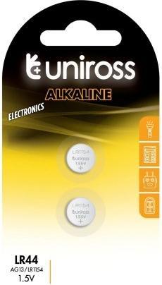 Image du produit Uniross Piles LR44 / AG13 2 pak (2 pcs, LR44, 160 mAh)
