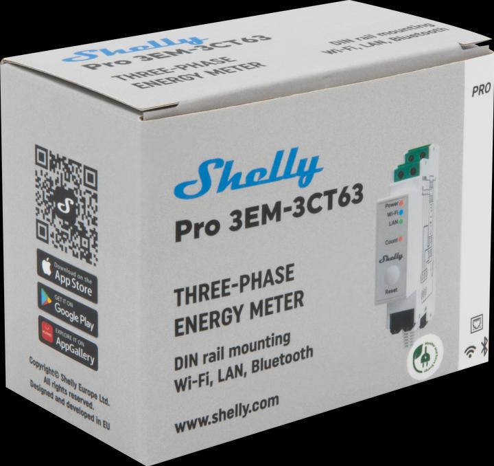 Actual product image Shelly Pro 3EM-3CT 63