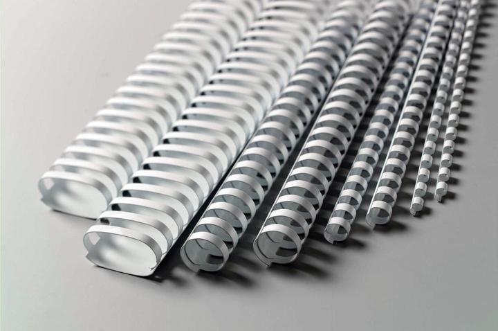 Image du produit GBC Reliure dos 10mm, 21 anneaux, blanc, 100 pcs.
