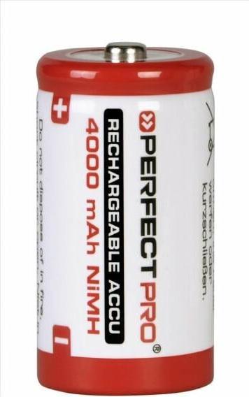 PerfectPro NiMH-Akkus C (2 Stk., C, 4000 mAh)