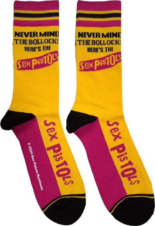 Actual product image Unisex Adult Never Mind The Bollocks Striped Socks (40.5 - 45.5)