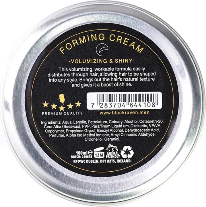 Immagine prodotto Black Raven - Crema formativa (Pasta per capelli, Pomata, 100 ml)