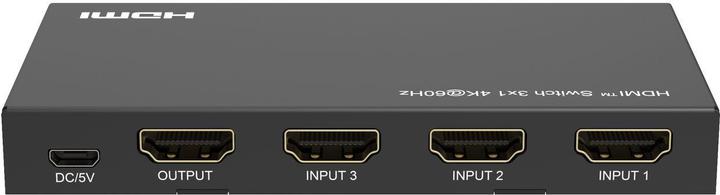 Produktbild MicroConnect 4K@60Hz HDMI Switch 3x1, HDCP