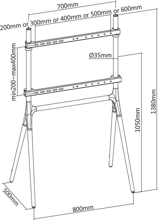 Produktbild myWall HT 28 (Universal, 70", 40 kg)