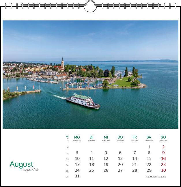 Produktbild stlicher Bodensee 2026 (17 x 17 cm, Harter Einband, Deutsch)