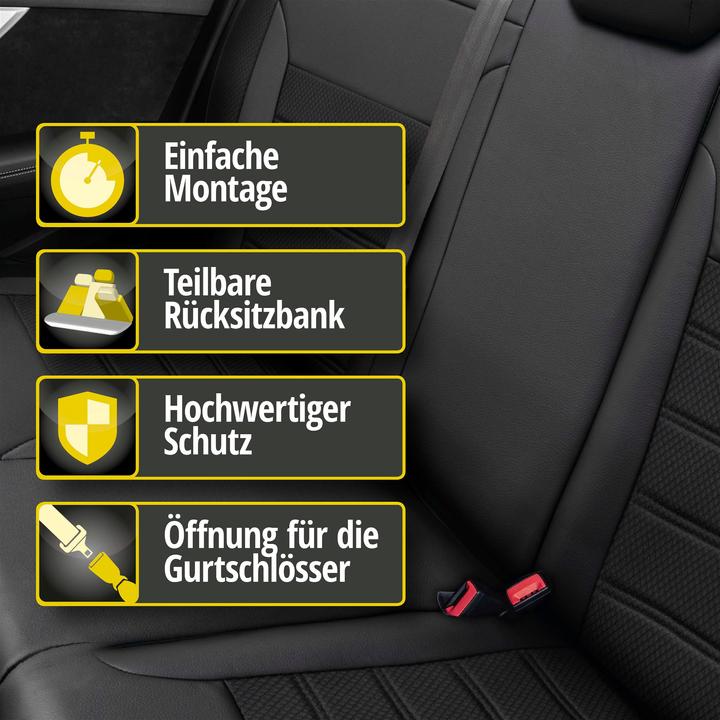 Produktbild Walser Sitzbezug für Opel Corsa D (S07) 07/2006-08/2014, 1 Rücksitzbankbezug