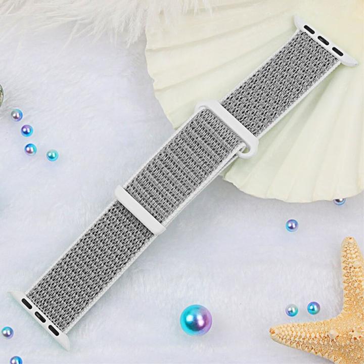 Immagine prodotto Cover-Discount Apple Watch 44/45/46/49 mm - Fascia in tessuto di nylon flessibile con velcro (Nylon)