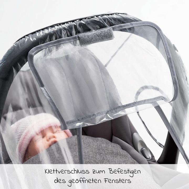 Image du produit Zamboo Housse de pluie et moustiquaire pour siège auto pour bébé Housse de pluie universelle pour siège