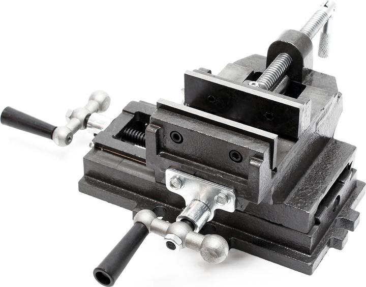 Image du produit Wiltec Étau de fraisage 2 Axes 75 mm Perceuse à tarauder Table croisé Établi Étau machine Outil Atelier (75 mm)