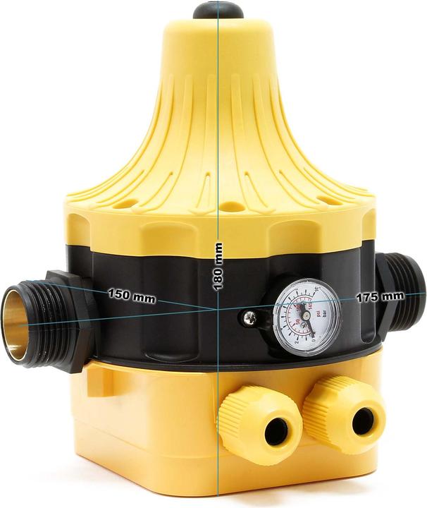 Produktbild Wiltec Druckschalter EPC-5 230V 1-phasig Pumpensteuerung Hauswasserwerk (Hauswasserpumpe)