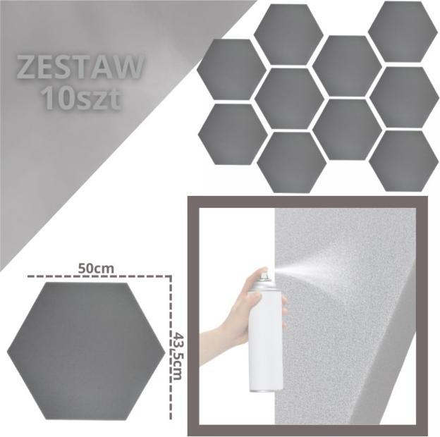 Actual product image No Name DNA AM3 GY Akustikpaneel Set mit 10 Stk. grau (10 pcs.)