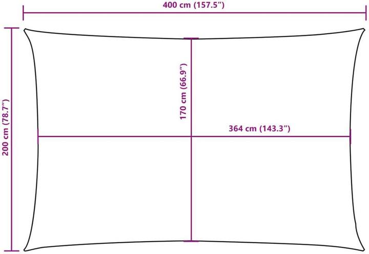 Produktbild VidaXL Nezhatok (200 x 400 cm)