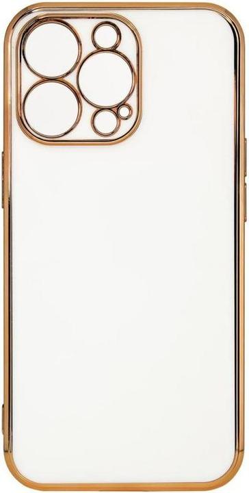 Hurtel Custodia Lighting Colour per Xiaomi Redmi Note 11 Pro cover in gel con cornice dorata bianca (Xiaomi Redmi Nota 11 Pro)