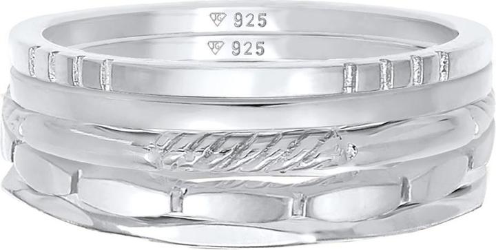 Image du produit Elli Organic, set d'anneaux, Twisted (58, Argent 925)