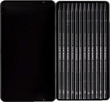 Image du produit Printworks Crayons Graphite 12x (4B, 2H, 4h, B, 12B, 6B, 2B, 8B, HB, 3B, 10B, 12 x)