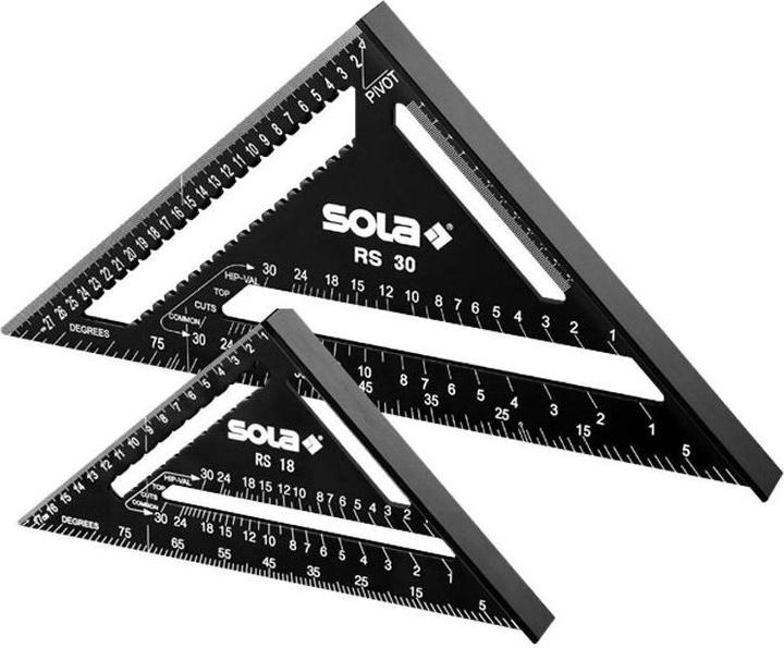 Actual product image Sola Rafter angle RS 30 305 x 305 mm black coated