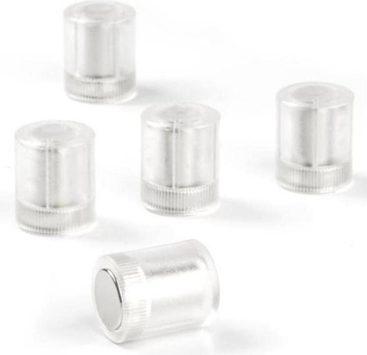 Produktbild Supermagnete Tafelmagnete zylindrisch, transparent (5 x)
