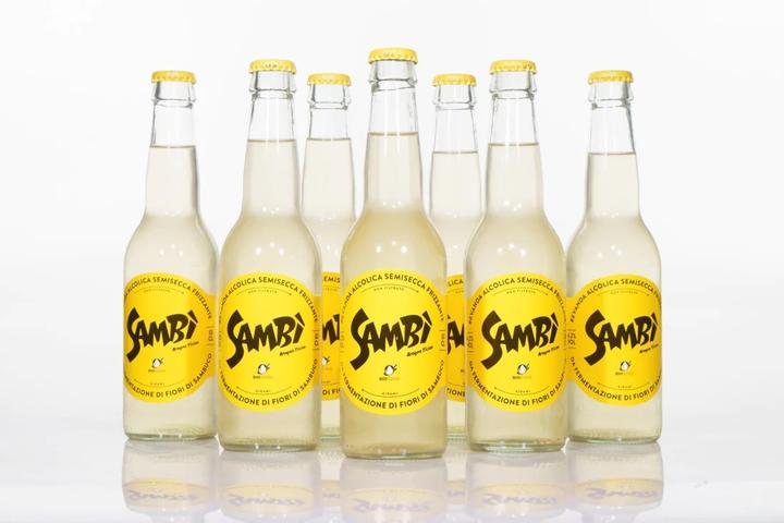 Actual product image Sambi Original Organic Mixed Drink with Holünder Flavour Box 245 x 330 ml / (24 x 33 cl)