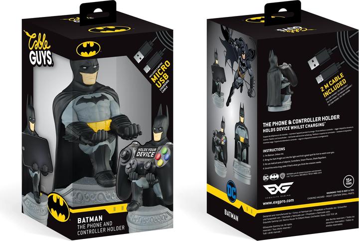 Image du produit Exquisite Gaming DC Comics : Batman Cable Guy [20 cm] (Xbox One S, PC, Mac, Xbox Series X, Xbox 360)