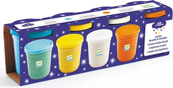 Produktbild Djeco Knete (4 Farben ass) Glitter