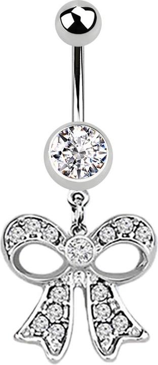 Immagine prodotto Star Piercing Banana d'argento con ciondolo a rete d'argento (Acciaio chirurgico 316L)