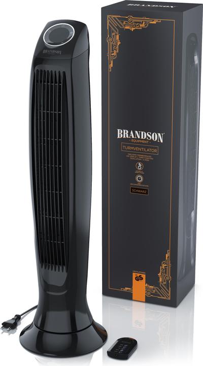 Produktbild Brandson Turmventilator, Fernbedienung, Oszillation, Timer, Säulenventilator 86 cm, Ventilator, 60W, schwarz (47 dB)