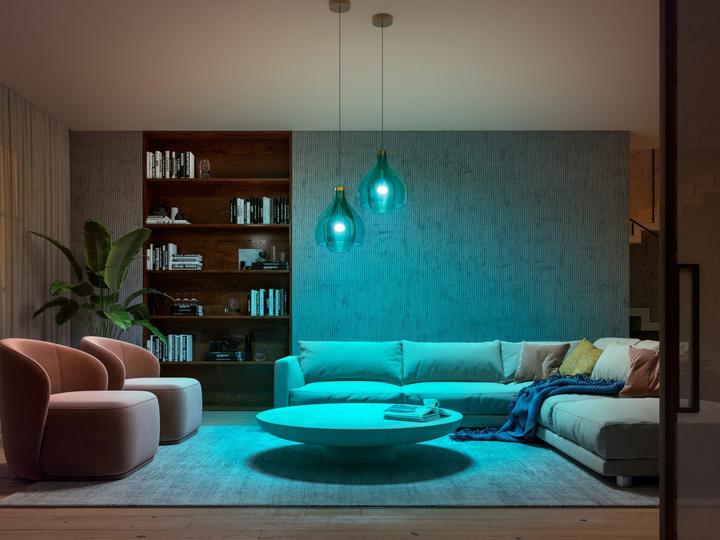 Actual product image Philips Hue White & Color Ambiance BT starter kit (E27, 9 W, 806 lm, 2 x, F)