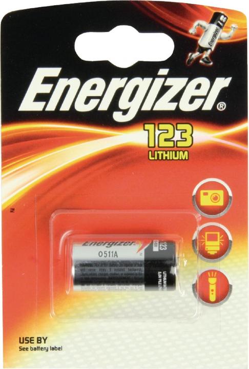 Actual product image Energizer 123 (1 pcs., CR123A, 1500 mAh)