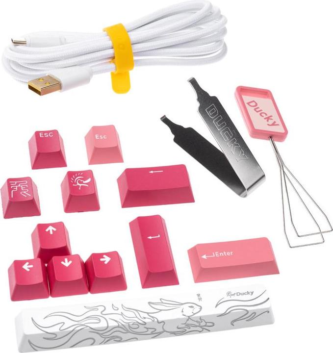 Actual product image Ducky One 3 Gossamer Pink (US, Cable)