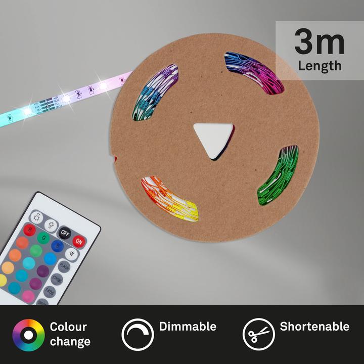 Actual product image Briloner LED tape (RGB, 300 cm, Indoor)