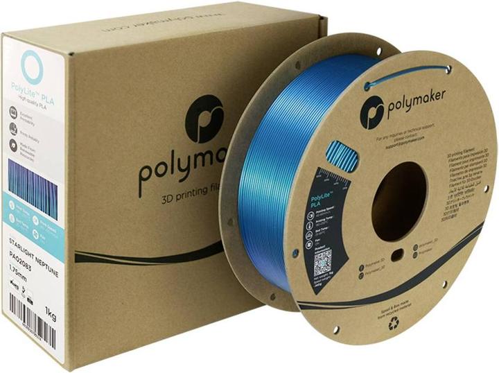 Immagine prodotto Polymaker PolyLite PLA Starlight (PLA, 1.75 mm, 1000 g, Multicolore)