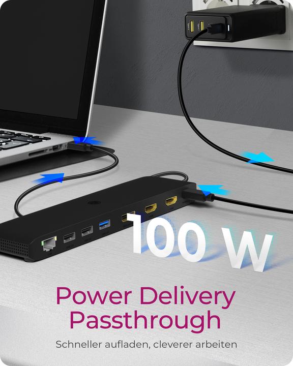 Actual product image Icy Box IB-DK2116-C (USB-C, 8 Ports)