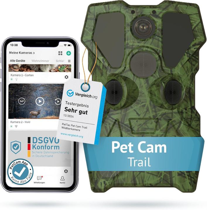 Image du produit PetTec Wildtierkamera mit Nachtsicht & Bewegungsmelder