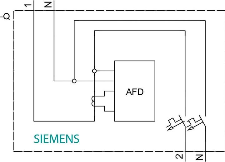 Produktbild Siemens Brandschutz- 5SV6016-6KP16 schalter-LS-Kombi 230V, 6kA, 2polig