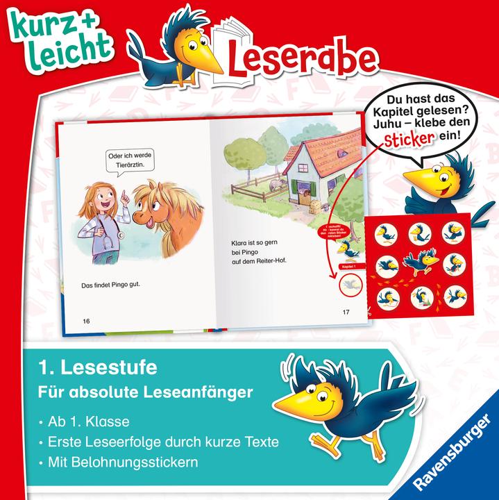 Produktbild Ravensburger Leserabe - 1. Lesestufe Kurz und leicht: Kleines Pony, grosser Traum (Deutsch, Susanne Becker, Cathy Ionescu, 2024)