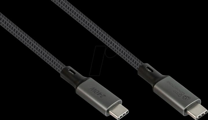 Image du produit Good Connections Câble USB 4.0 Gen. 3x2 40GBit/s 240W 8Ka60Hz USB-C mâle vers femelle (1 m, USB 4.0, 240 W)