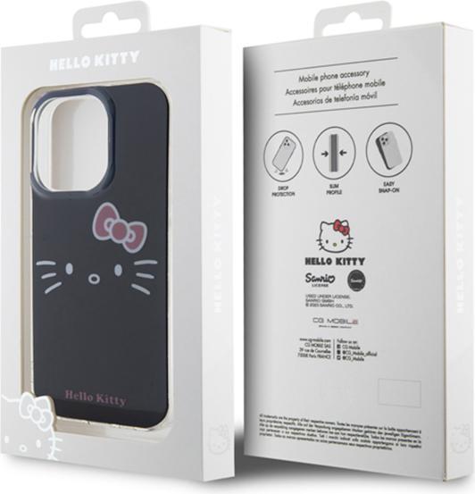 Actual product image Hello Kitty HKHCP14XHKHLK iPhone 14 Pro Max 6.7" czarny/black hardcase IML Kitty Face (Apple iPhone 14 Pro Max)