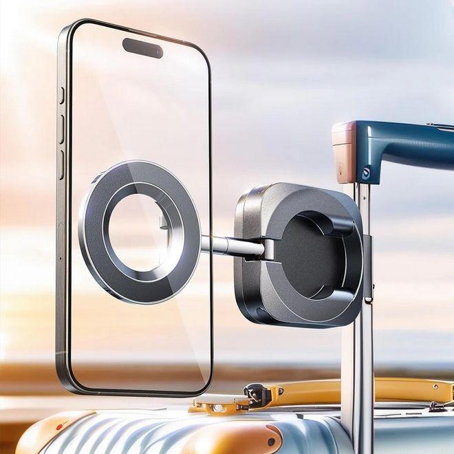 Produktbild Lisen Universelle Smartphone Halterung 360 Grad drehbar, faltbar für Flugzeug, Camper, Zug, Bus, Hotel, Zu