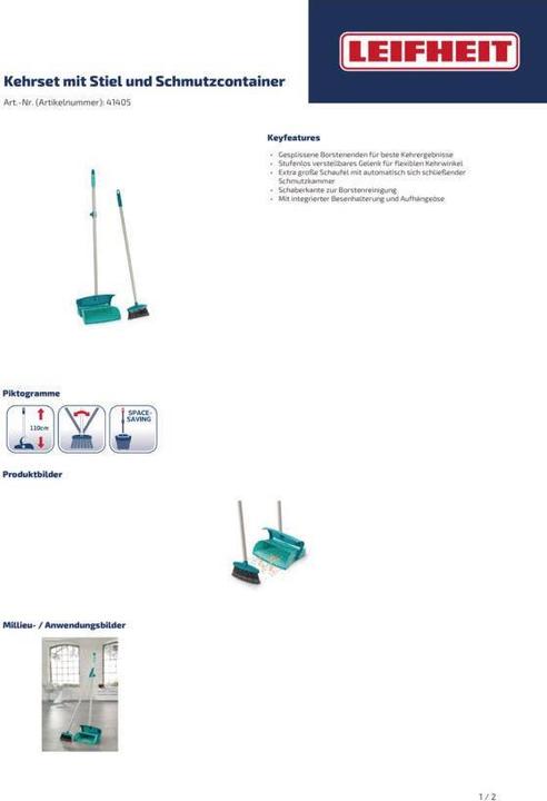 Actual product image Leifheit Sweeping set (1 pcs.)