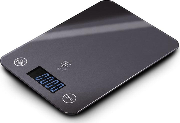 Actual product image BerlingerHaus Digital Kitchen Scale max. 5 kg Metallic Line Carbon Pro Edition