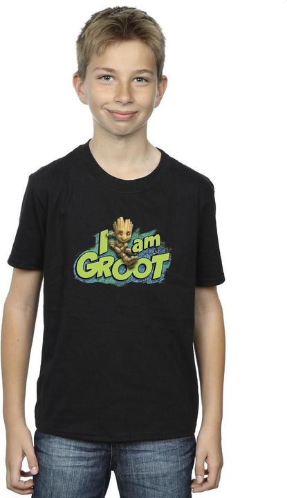 Image du produit - T-shirt GUARDIANS OF THE GALAXY AM GROOT JUMPING - Garçon (152, 158)